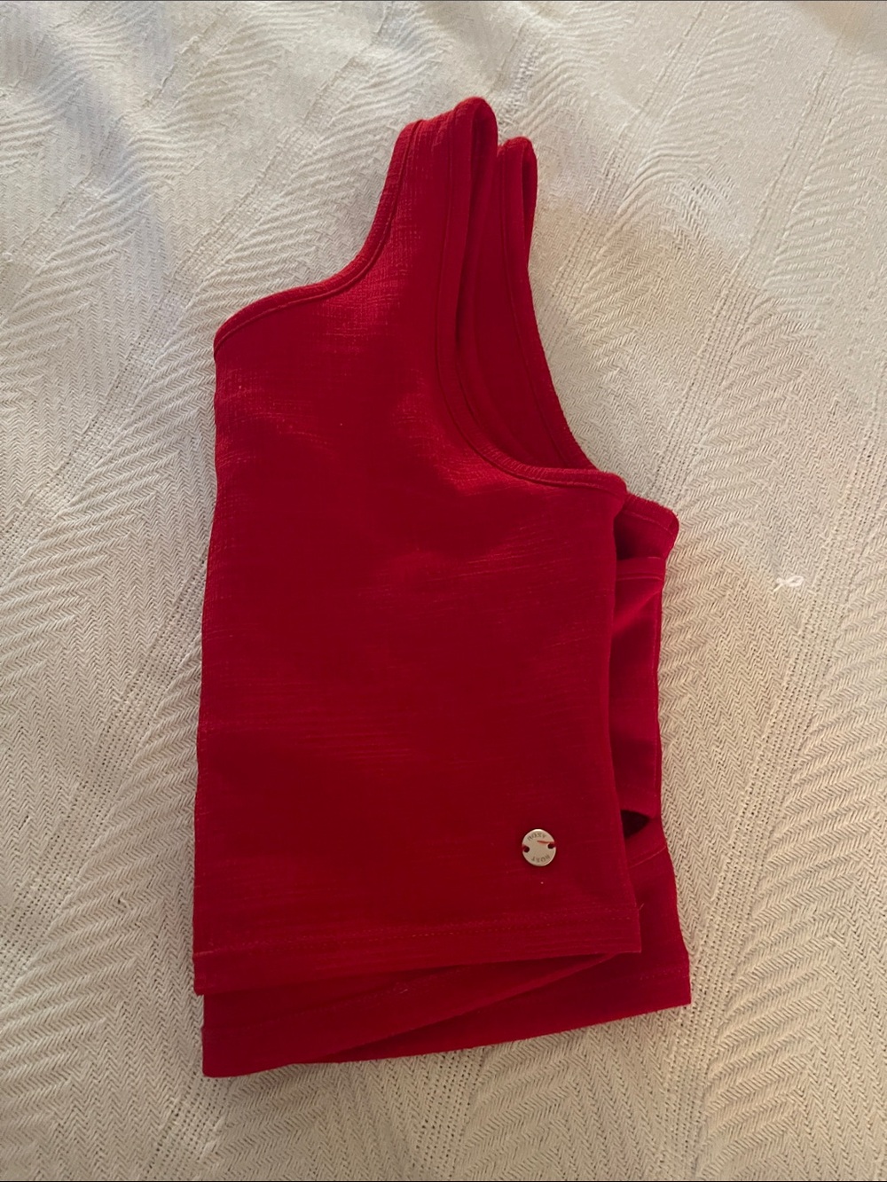 Roxy Bright Red Ribbed Tank - Picture 5 of 5